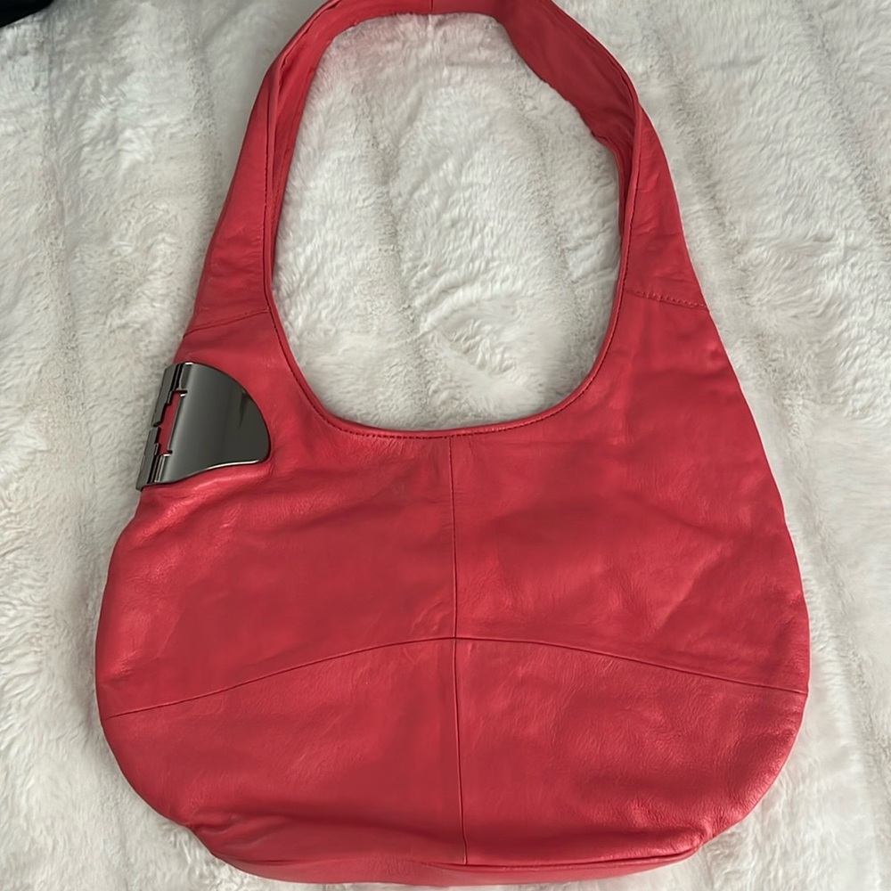 Halston Heritage Red Hobo Bag